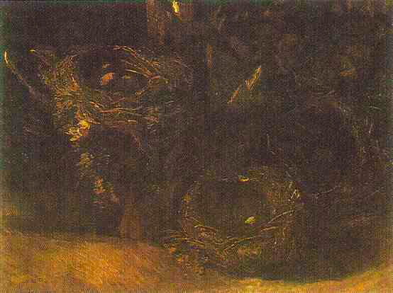 Картина Ван Гога Натюрморт с тремя птичьими гнездами 1885